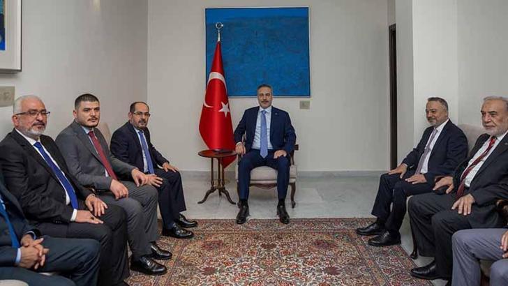 Bakan Fidan, Suriye Türkmen Meclisi Başkanı Mustafa ve beraberindeki heyet ile görüştü