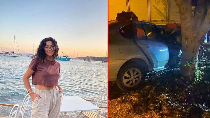 Ağaca çarpan otomobildeki sağlık çalışanı öldü, kardeşi ağır yaralandı