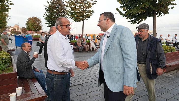 Üsküdar Belediye Başkan Vekili Dündar Ziya Gültekin esnafı ziyaret etti