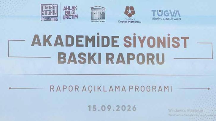 TÜGVA’da ‘Akademide Siyonist Baskı Raporu’ açıklandı