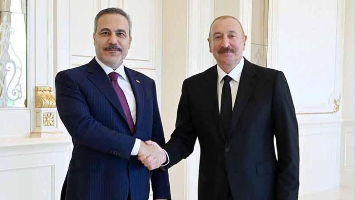 Bakan Fidan, Azerbaycan Cumhurbaşkanı Aliyev tarafından kabul edildi