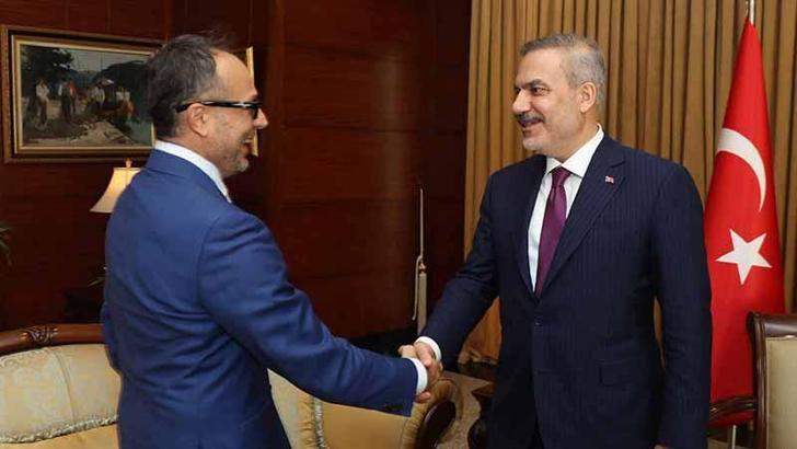 Bakan Fidan, TÜRKPA Genel Sekreteri Hasan'ı kabul etti