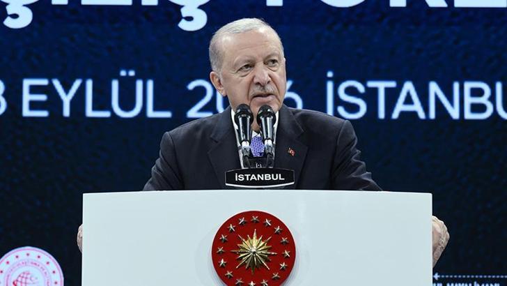 Cumhurbaşkanı Erdoğan: 2030'da İstanbul Havalimanı bağlantılı faaliyetlerde 472 bin kişilik istihdama ulaşmayı öngörüyoruz