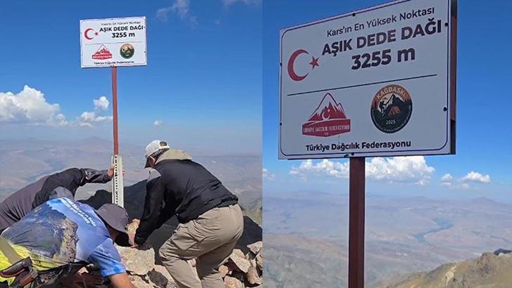 Kars’ın en yüksek noktası Aşık Dede Zirvesi olarak belirlendi
