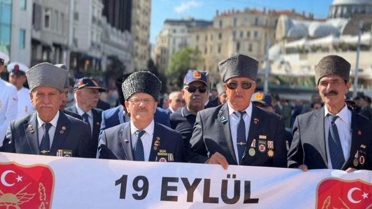 19 Eylül Gaziler Günü'nde Taksim'de tören düzenlendi