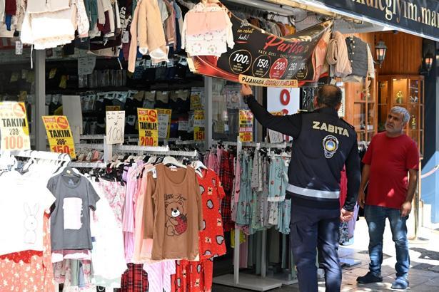 Manisa'da kaldırım işgallerine ortak denetim