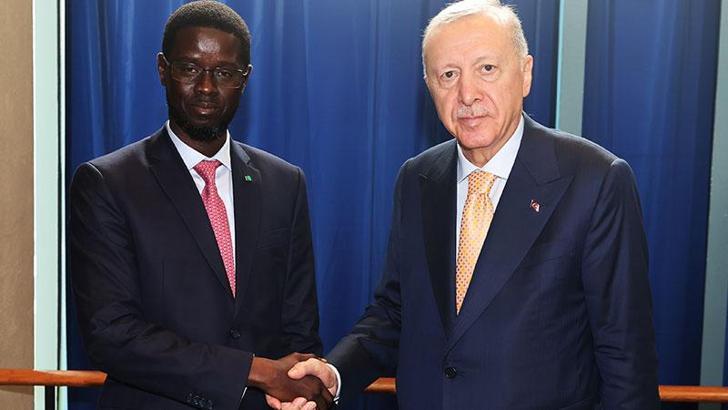 Cumhurbaşkanı Erdoğan, Senegal Cumhurbaşkanı Faye ile görüştü