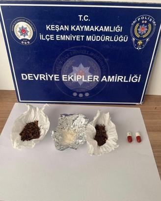 Edirne’de uyuşturucuyla yakalanan 7 şüpheliye gözaltı