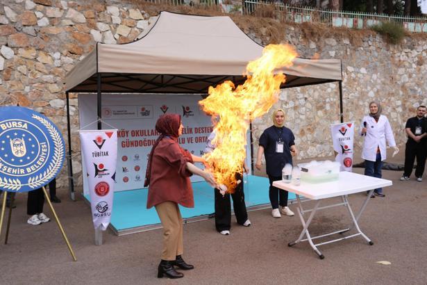 Gürsu’nun kırsal mahallelerindeki okullarda bilim etkinlikleri başladı