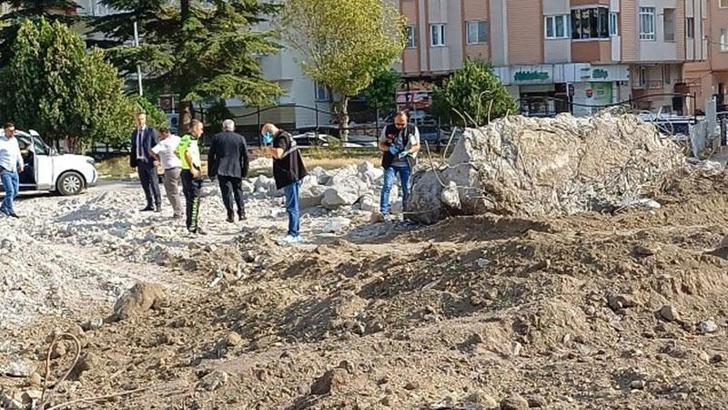 Çorum’da okul binasının yıkımı sırasında kafatası ve kemik parçaları bulundu