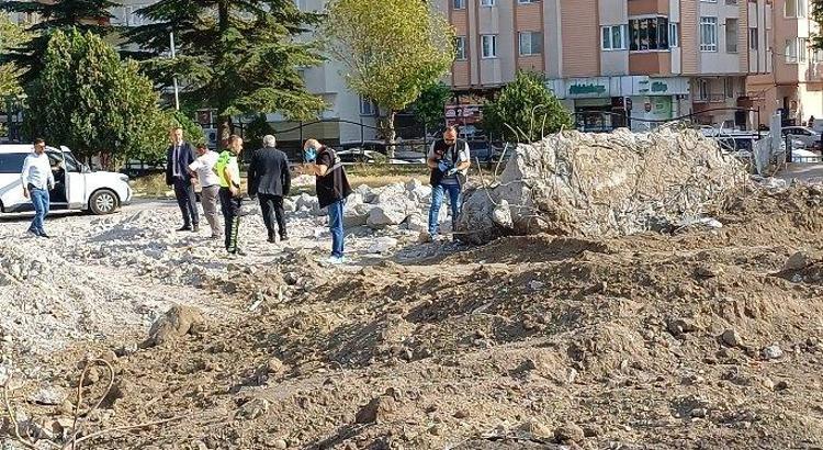 Çorum’da okul binasının yıkımı sırasında kafatası ve kemik parçaları bulundu