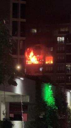 Bursa’da apartman dairesinde çıkan yangın söndürüldü
