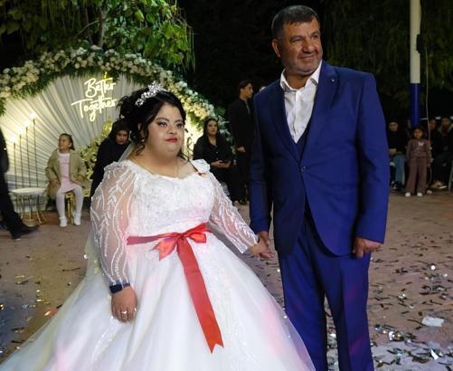 Down sendromlu Elif'in düğün hayali gerçek oldu