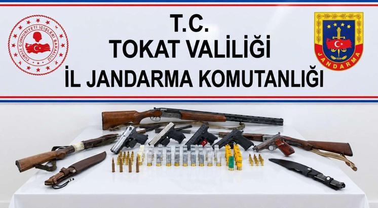 Tokat'ta jandarmadan silah kaçakçılığı operasyonu: 11 gözaltı