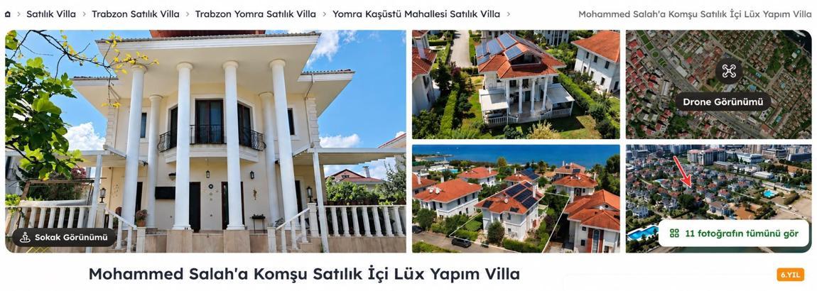 'Salah'a komşu' villa ilanı; Trabzonspor'dan izinsiz kullanıma uyarı