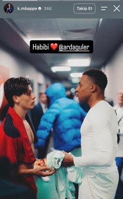Mbappe ve Fransa Milli Takımı'ndan Arda Güler paylaşımı