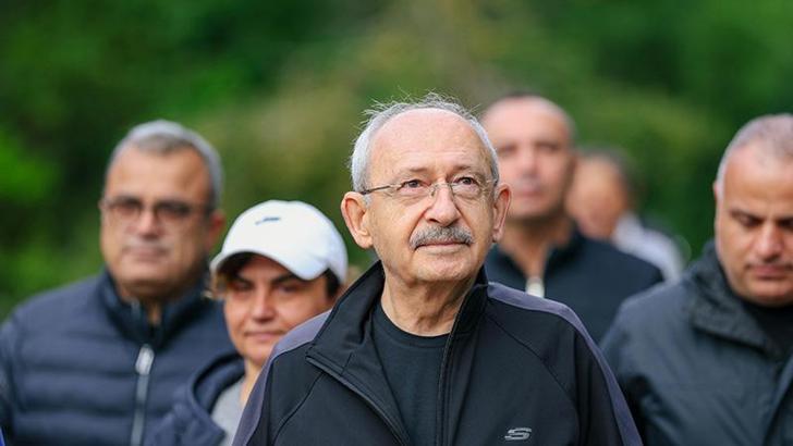 Kılıçdaroğlu, Abant’ta sabah yürüyüşü yaptı