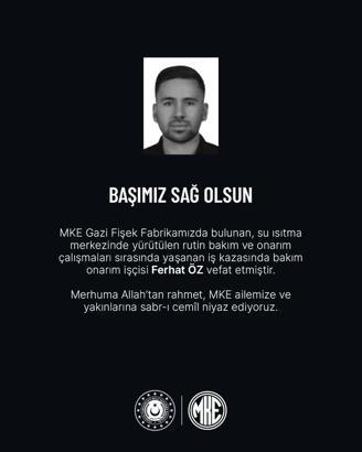 MKE Gazi Fişek Fabrikası'nda iş kazası; 1 ölü, 3 yaralı