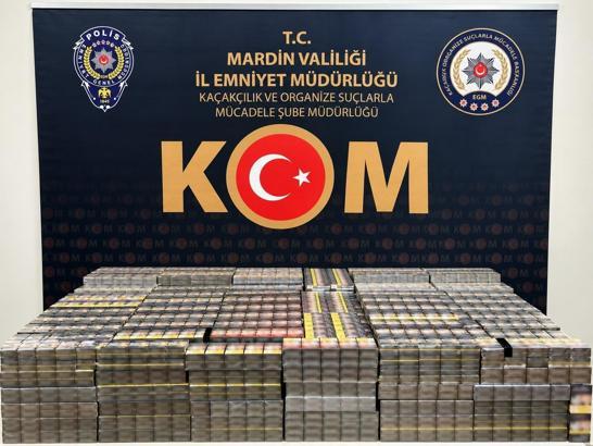Mardin’de 5 bin paket kaçak sigara ele geçirildi; gözaltı