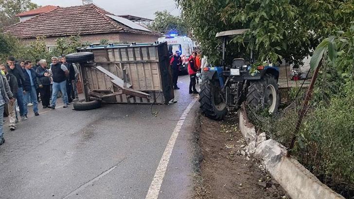 Balıkesir’de traktör römorku devrildi: 23 yaralı
