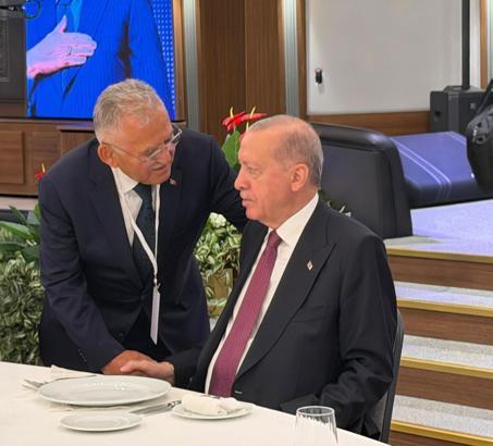 Başkan Büyükkılıç, Cumhurbaşkanı Erdoğan ile bir araya geldi