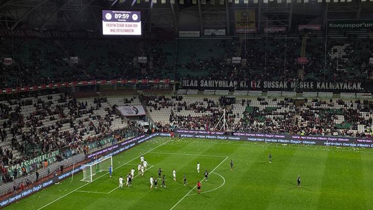 Konyaspor-Filistin Milli Takımı karşılaşmasında kardeşlik kazandı