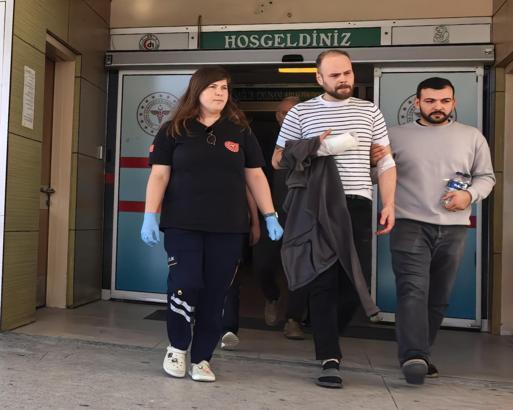 İnegöl'de elini ahşap kestiği testereye kaptıran işçi yaralandı