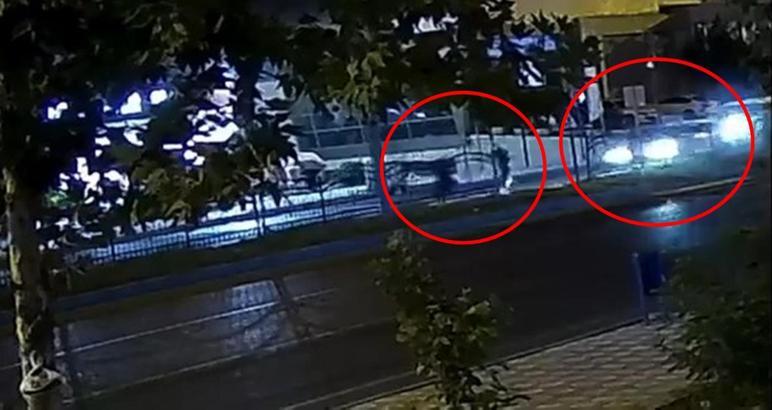 Batman’da otomobilin yayalara çarptığı kaza kamerada