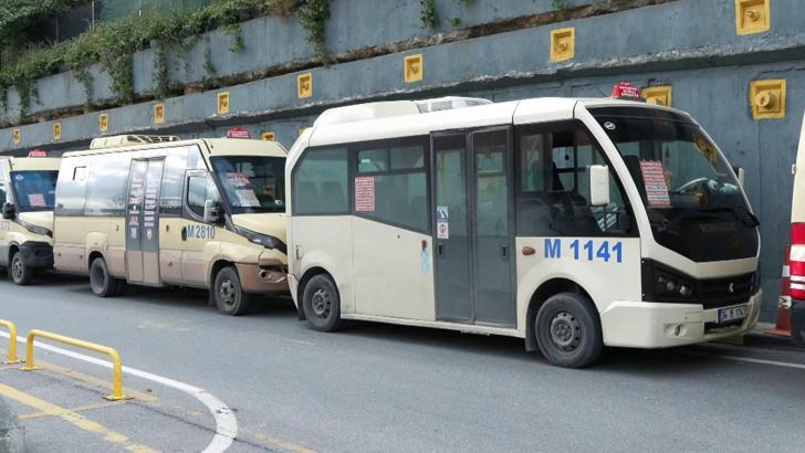 Minibüs şoförlerinden 'Hattımızı iptal edin' eylemi