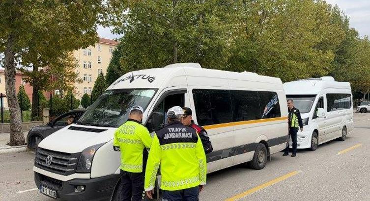 Çorum’da okul servislerine sıkı denetim