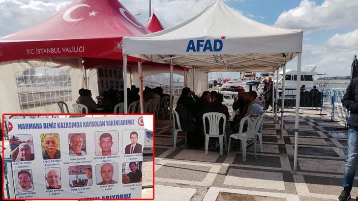 Silivri’de batan gemideki 9 mürettebatı arama çalışmaları 32’nci gününde devam ediyor
