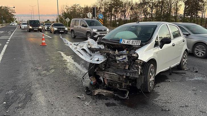 Tekirdağ'da iki otomobil çarpıştı; 5 yaralı