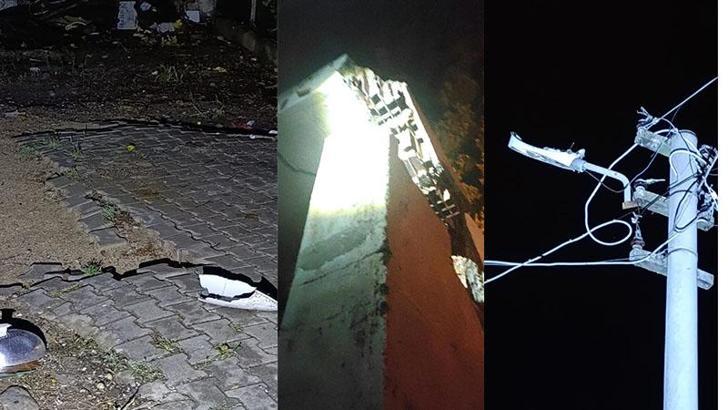 Kozan’da yıldırım düştü; elektrik direği ve bina zarar gördü, araçlarda hasar oluştu