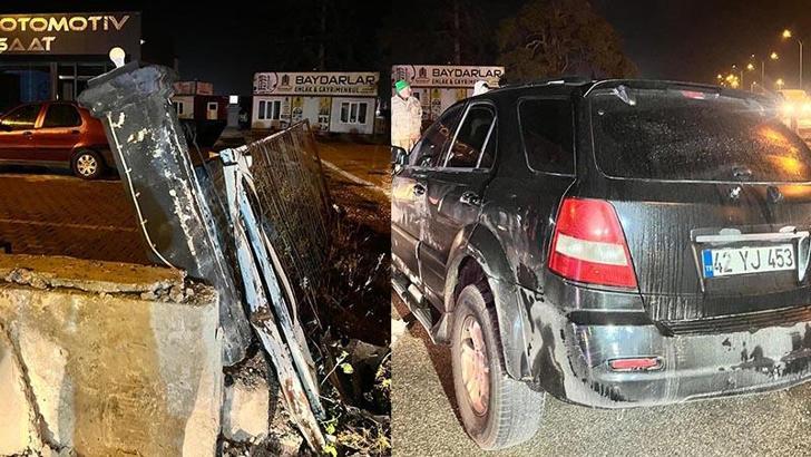 Cip, iş yerinin bahçe duvarına çarptı: 4 yaralı