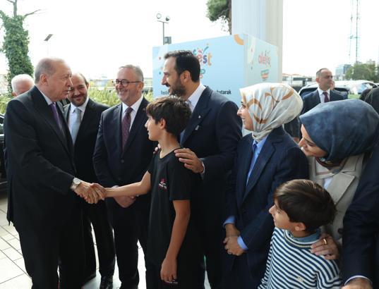 Cumhurbaşkanı Erdoğan, AileFest alanını ziyaret etti
