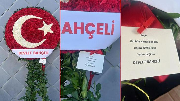Bahçeli, TFF Başkanı Hacıosmanoğlu'na çiçek gönderdi