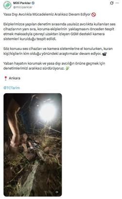 Ankara'da yasa dışı av denetimi; ses cihazları ve kameralar ele geçilirdi