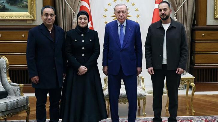 Cumhurbaşkanı Erdoğan, Filistinli Hind Rajab'ın ailesini kabul etti