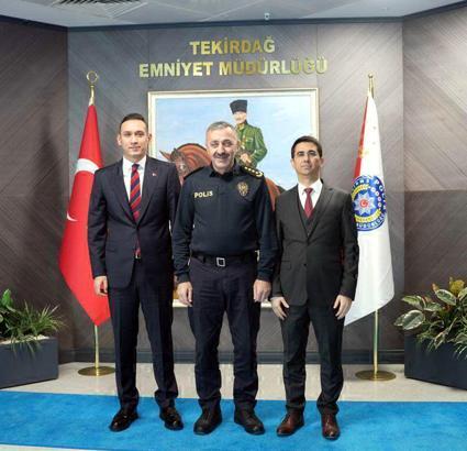 Çorlu Başsavcısı Özer, Emniyet Müdürü Turanlı'yı ziyaret etti