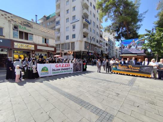 Mardin’de İsrail protestosu