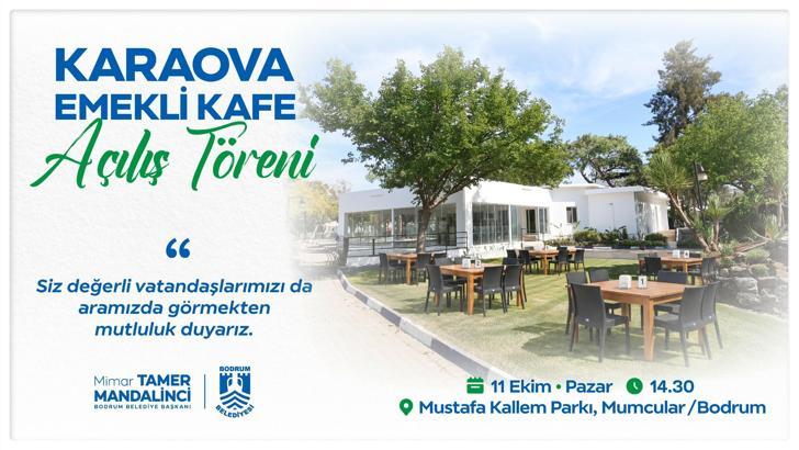 'Karaova Emekli Kafe' pazar günü açılıyor