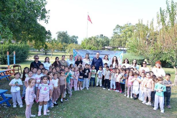Başkan Kotan ve miniklerden can dostlara ziyaret