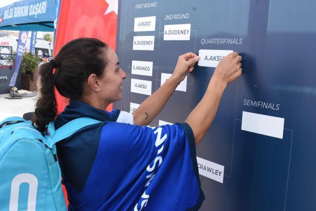 Milli tenisçi Ayla Aksu Kahraman, çeyrek finale yükseldi