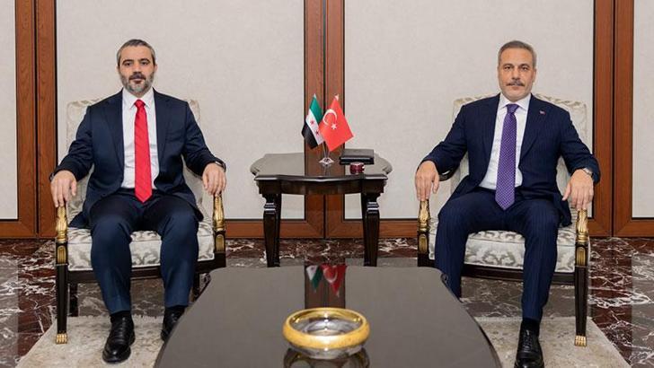 Bakan Fidan, Suriyeli mevkidaşı Şeybani ile bir araya geldi
