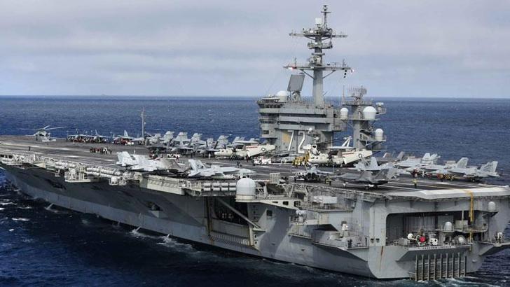 Orta Doğu'daki USS Abraham Lincoln uçak gemisi ABD'ye döndü