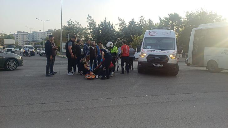 Kilis’te motosikletler çarpıştı;1 ağır yaralı