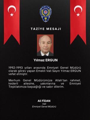 Eski Emniyet Genel Müdürü Yılmaz Ergun hayatını kaybetti