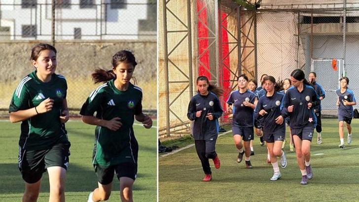 Yüksekovalı futbolcu kız kardeşlerin hedefi milli forma