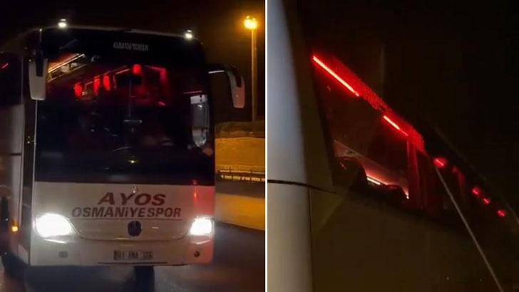 Osmaniyespor FK’nın taraftar otobüsüne taşlı saldırıya 7 gözaltı