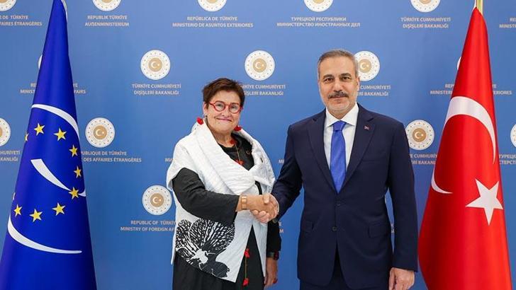 Bakan Fidan, Avrupa Konseyi Parlamenter Meclisi Başkanı ile görüştü